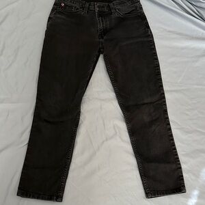 Hudson Natalie Midrise Super Skinnt Black Jeans - Size 27